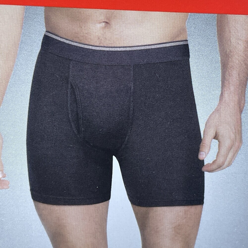 Kirkland Signature Men's L Boxer Briefs Black Supima Cotton e1151